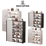 RackCaptain Rak Kasut Berbilang Lapisan Dengan Penutup Rak Penyimpanan Kasut Shoe Rack Storage Dustproof Shoe Cabinet