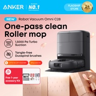 eufy by Anker Omni C28 Robot Vacuum Cleaner 15,000 Pa Turbo Suction With Industry Leading HydroJet™ 
