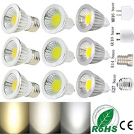 Ranpo 85-265V Ultra Bright MR16/GU10/E27/E14 6W/9W/12W LED COB Spot Light Bulbs CREE Warm/Neutral/Co