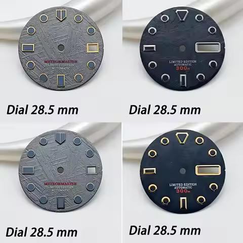 High Quality Watch 28.5 Dial NH35 Dial Fit NH35 NH36 4R 6R Movement SKX007 Canned Turtle Case Watch 