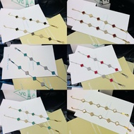 HOT version mini 4-leaf clover stone bracelet