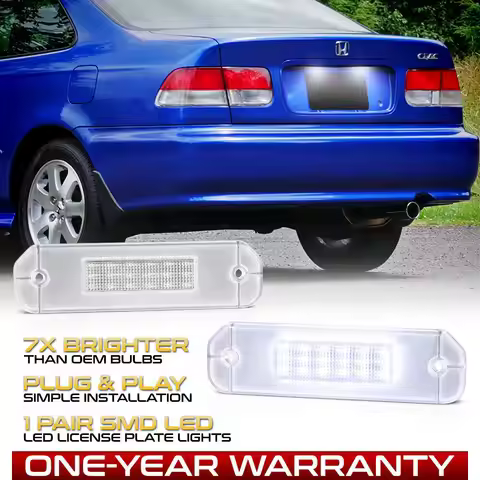 For Honda Civic 92-95 Hatchback 96-00 Coupe Civic EJ EG EK EK3 CR-X Del Sol Integra SJ EK3 LED Licen