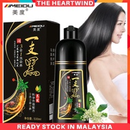 FREE DYE HAIR KIT MEIDU Organic Natural Fast Hair Dye Ginseng Extract Hair Color Dye Shampoo Pewarna