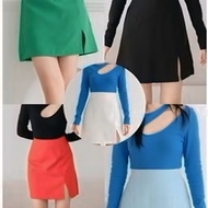 [MAFIA] KAREN SKORT | Korean basic skirt pants Wanita