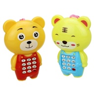 Baby Phone Toys Bilingual Telephone Teether Music Voice Toy Early Educational Learning Machine Mini 
