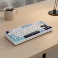 75% Layout Mechanical Keyboard AULA F75 RGB Hotswap US English LEOBOG Gray Blue