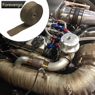 FOREVERGO 5M Roll Motorcycle Exhaust Heat Shield Thermal Exhaust Tape Fiberglass Heat Wrap Pipe Heat