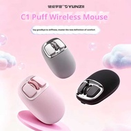 C1 Wireless Mouse 6 Levels DPI Optical Tracking Silicone Customize Tri-mode 2.4G/USB-C/ Bluetooth Ga