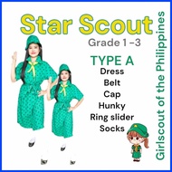 ┼ ℡ ▭ Lf4 SCOUTING UNIFORM FOR GIRLS TYPE A DRESS COMPLETE SET [STAR]