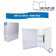 Emi File A4 White Q-Ring / D-Ring File 65mm/80mm / Hard Cover File / Ring File
