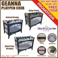 Carrier Giant Playpen Geanna Space-Saver Crib For Baby With Mosquito Net