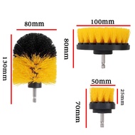 Bộ 3 đầu bàn chải làm sạch máy khoan điện đầu bàn chải bàn chải đa năng đầu bàn chải đánh bóng Máy k