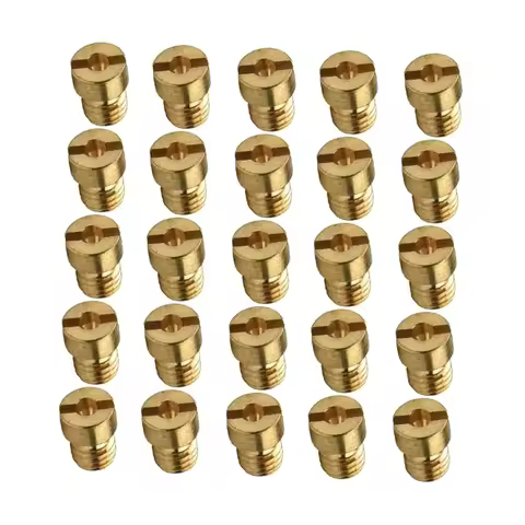 25Pcs Main Jet Nozzles 55-115 M5 For Dellorto PHBG 21 19.5 19 SHA 13 14 15 16 19 20 SHBC 19 5mm Carb