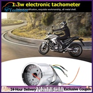 【Local Shipment】Retro Motorcycle Tachometer 0-13000 Tach RPM Gauge Rev Counter Universal