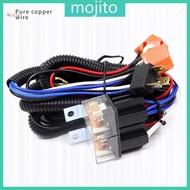 Mojito H4 Headlight Wire Harness Connector Fuse Socket Headlight Booster Cable Wire Kit