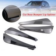 19" Car Rear Bumper Fin Canard Splitter Diffuser Valence Spoiler Scratch Protector Lip Universal Fo