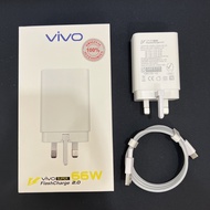 Vivo 33w 66w Fast Charger Flash Charge Adapter With Type-C Cable For V20 V21 V23 X50 X60 X70