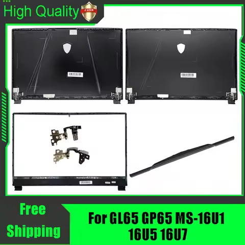 Capa Traseira Superior para Laptop MSI GL65 GP65 MS-16U1 MS-16U5 MS-16U7, Capa Frontal, Estrutura e 