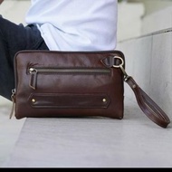 Genuine leather handbag - men's leather bag - genuine leather handbag - Black