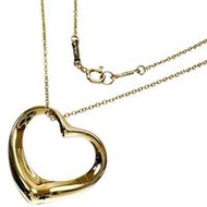 蒂芙尼 (TIFFANY & Co.) 心形鏤空項鍊，18K黃金，5.2克，41厘米，女士款 [二手]