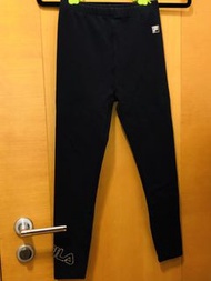 Fila kids bling bling rhinestones black leggings pants 閃閃緊身褲 sports LC Stella