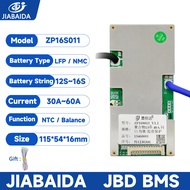 JBD BMS 12S 36V 13S 14S 48V 16S 48V 60V 30A 40A 50A 60A LiFePO4 Li-ion JIABAIDA BMS with NTC