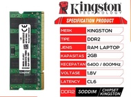 Ram Laptop - Sodimm DDR2 2GB PC6400 Kingston