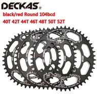 DECKAS 104BCD 40T/42T/44T/46T/48T/50T/52T Mountain Bicycle Chainwheel MTB bike crankset Aluminum Nar