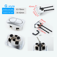 ถังน้ำกดชักโครกแบบปุ่มคู่ใช้ได้ทั่วไปปุ่มกดสี่เหลี่ยม/วงรี/รอบ ABS สวิตช์ไฟฟ้าอะไหล่สำหรับห้องน้ำ TO