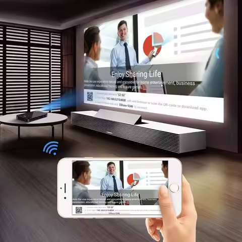 Newest Android 9.0 P09-II Portable DLP Mini Pocket Projector 2GB RAM 32GB ROM WIFI5 BT4.2 4K HD Home