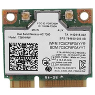 Dual Band AC1200 Wireless Adapter for  7260 7260HMW AC MINI PCI-E Card 2.4G/5G Wifi +Bluetooth 4.0 /