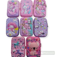 Large Smiggle Fiber Hard Case Pencil Holder Embossed 3D - Stationery Pencil School Stationery tms