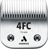Andis CeramicEdge Carbon-Infused Steel Pet Clipper Blade, 4FC: 3/8" (9.5 mm), Silver, 4FC
