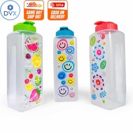 DVX 1.5L Fridge Water Jug Pitcher / Pitchel Clear Plastic Bottle