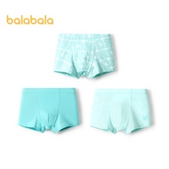 Balabala đồ lót bé trai Boxer Cotton Quần soóc Boxer trẻ em trẻ nhỏ trẻ em vừa không kẹp PP Ba Mảnh