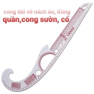Tailor's curved ruler