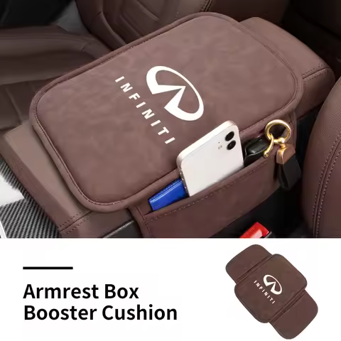 Car Armrest Storage Box Cover Liner Auto Center Console Protector For Infiniti Q50 FX35 Q30 G37 Q70 