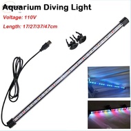 114OMYZUSHOP Aquarium Light, 17-47cm USB Plug Fish Tank Light, Waterproof 110V Low-voltage Plant Gro