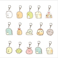 Anime Sumikko Gurashi Keychain Cute Animal Sumikko Gurashi Double Sided Transparent Acrylic Pendent Keychain