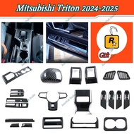 【Mitsubishi Triton 2024-2025】Carbon Fiber & Piano Black GLS GLX GL AT Premium AT GL MT GL Car Interi