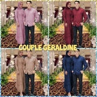 COUPLE GERALDINE - 123/ SET BAJU PESTA PRIA DAN WANITA/ SERAGAM