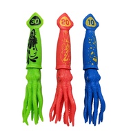 【AiBi Home】-3 Pcs Squid Dive Toys Pool Throw Underwater Octopus Bath Toys with Funny Cuttlefish for Kids