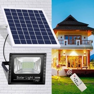 45W 100W 300W WATERPROOF Led Solar Spotlight Flood Light Garden Outdoor Lighting Remote Lampu Solar