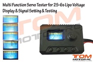Multi Function Servo Tester for 2S-6s Lipo Voltage Display &amp; Signal Setting &amp; Testing