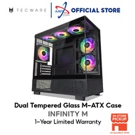 TECWARE INFINITY M ARGB M-ATX PC CASE - BLACK