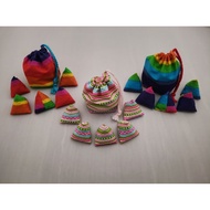 Candy stripes handmade five stones