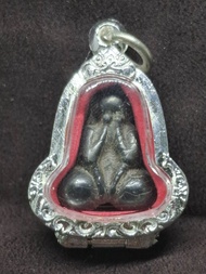 LP Derm Double Phra Pidta Amulet BE2490 龙婆登 双面 必打 佛牌