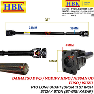 [Maximum 1pcs for 1 order] Modify Hino Nissan UD Fuso Isuzu PTO LONG SHAFT (8T Gigi Kasar) DRUM 1-37