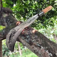 TERBESAR- Golok Baja Panjang Tebas Pohon - Bendo Pemotong Pohon - Sabit Besar Bahan Per Asli  Super 