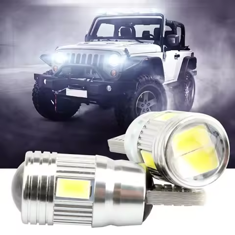 1-6Pcs T10 W5W LED Signal Light Canbus 12V 6000K Auto Clearance Wedge Side Reverse Lamps Side Marker